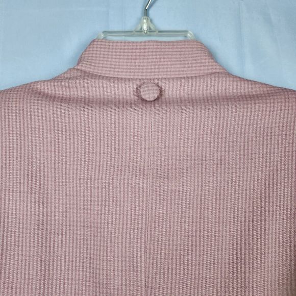 AGIBA Button Front Abaya Jilbab Trench Coat Duster Dusty Rose Satin Lined EU 48 - Picture 8 of 16